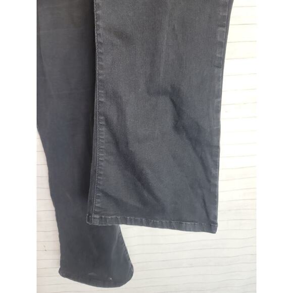 WE THE FREE PULL ON STRAIGHT LEG BLACK RINSE JEANS, SZ LARGE - Picture 5 of 14